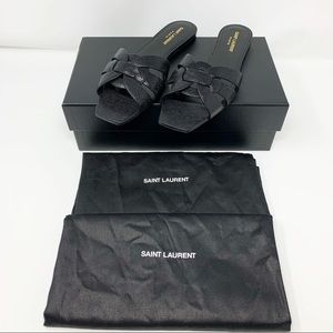 ✅SOLD✅NIB Saint Laurent Nu Pieds05 Woven Slides